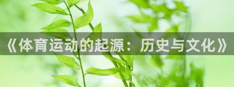 oety欧亿体育官网下载招商电话号码是多少：《体育运动的起源